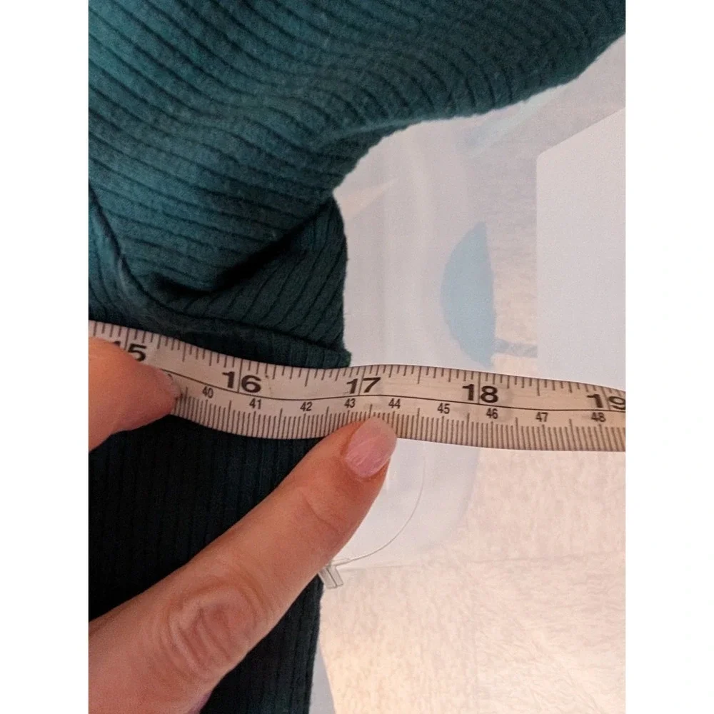 Torrid Super Soft Ribbed Puff Sleeve‎ Knit Top Dark Green 00/M Coquette Feminine - Picture 8 of 9
